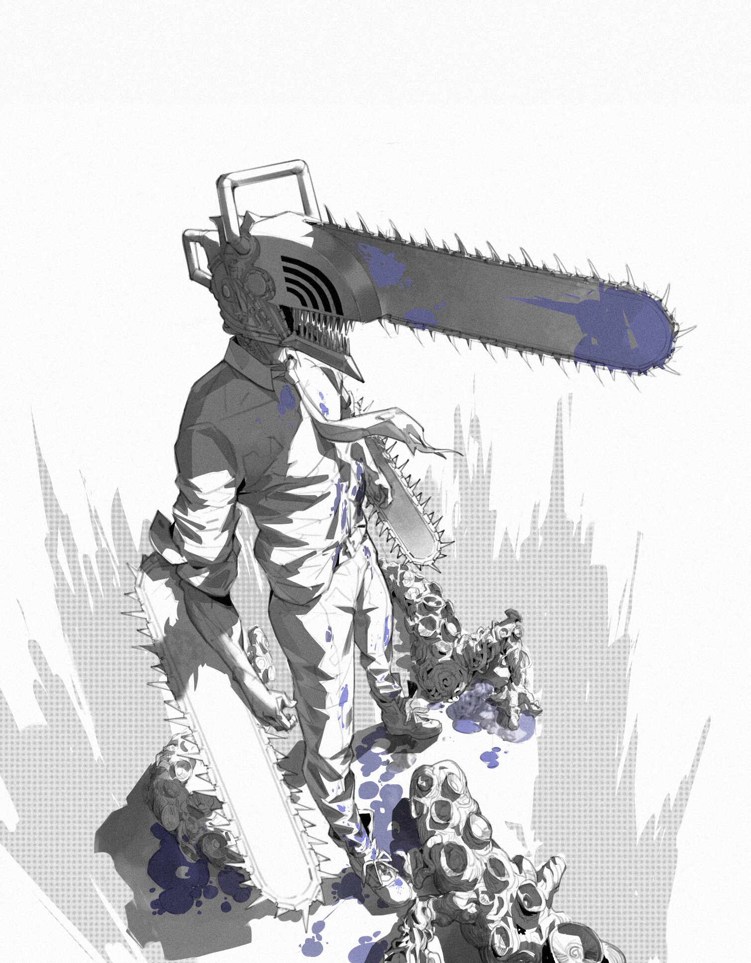 ArtStation - Chainsaw Man Manga Fanart