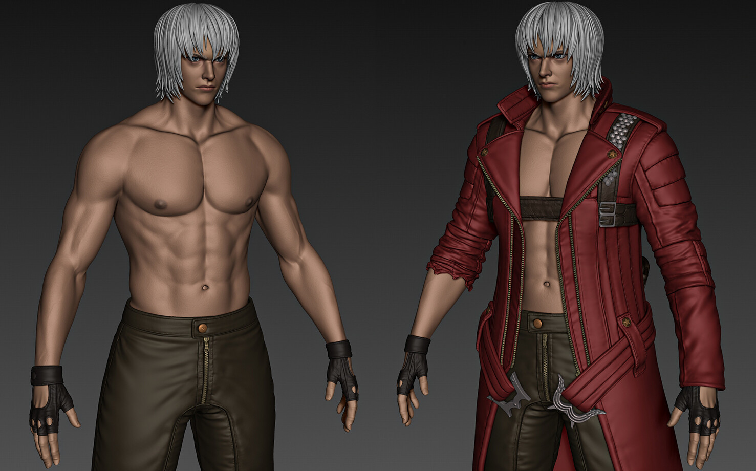 Dante - Devil May Cry 3 by KrisyiuArt, Character Art, 3D