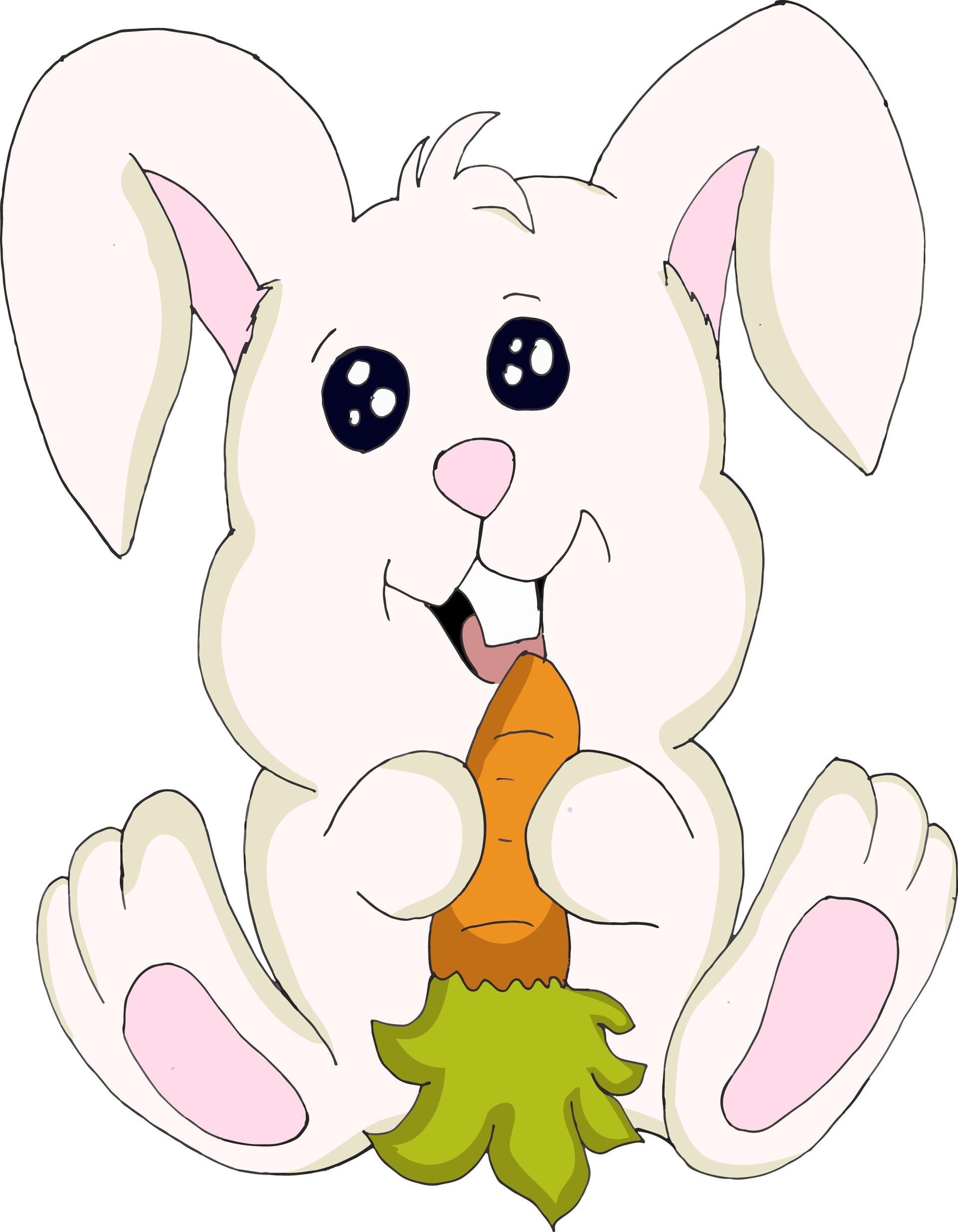 ArtStation - Cute Bunny Eating A Carrot
