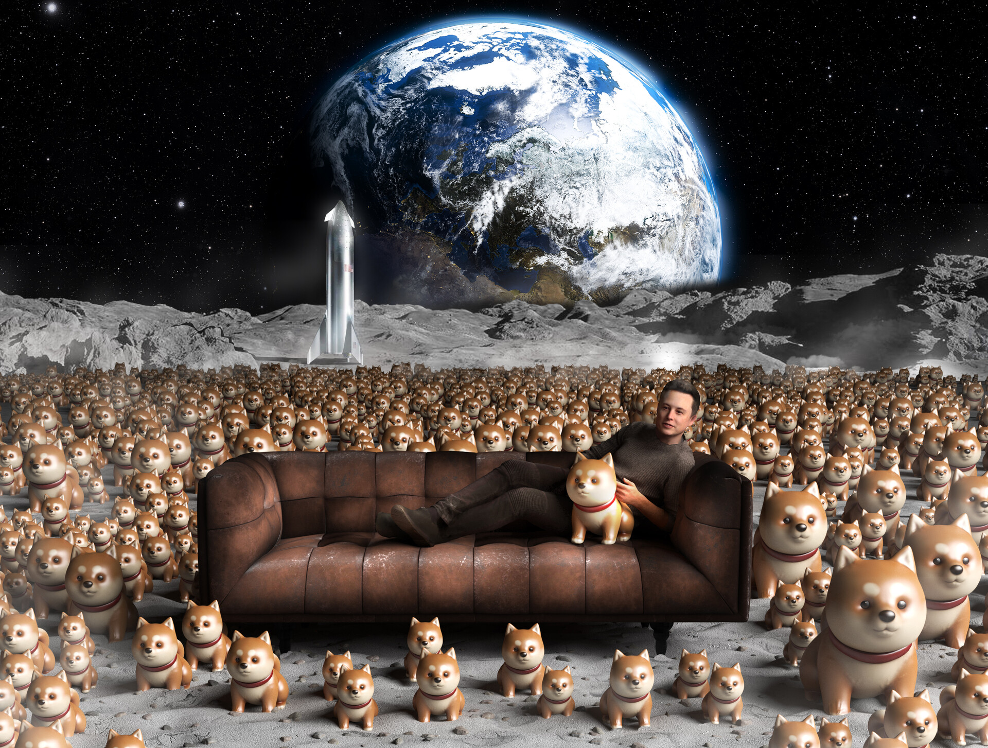 ArtStation - Doge to the Moon