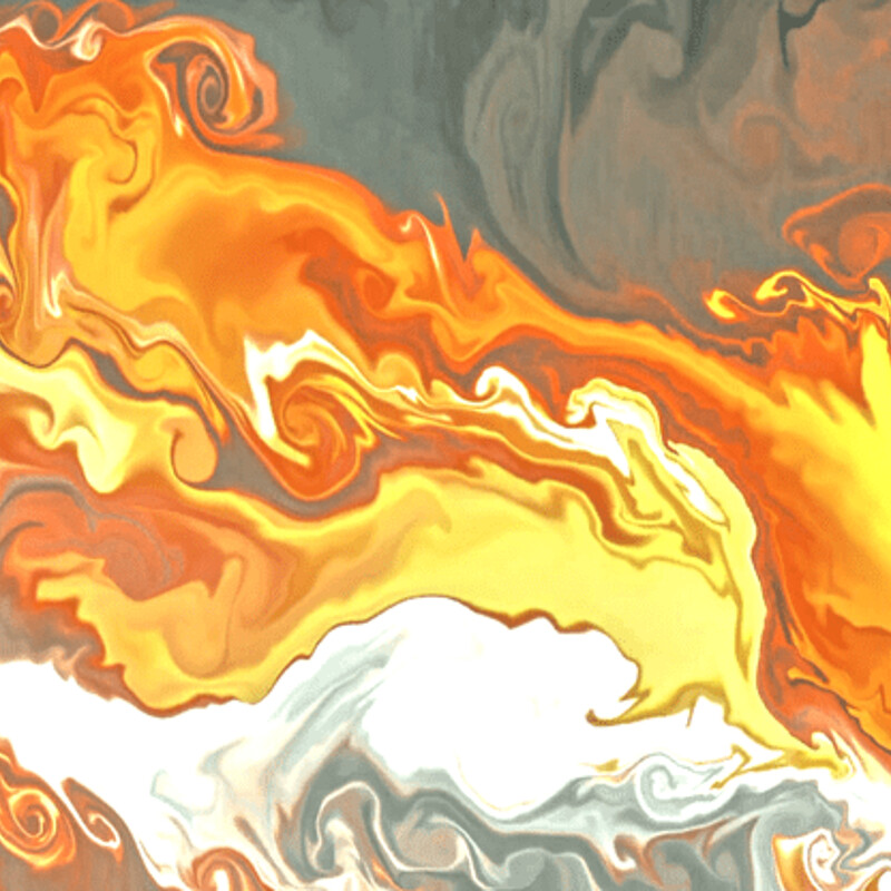 Orange Cream fluid abstract collection
