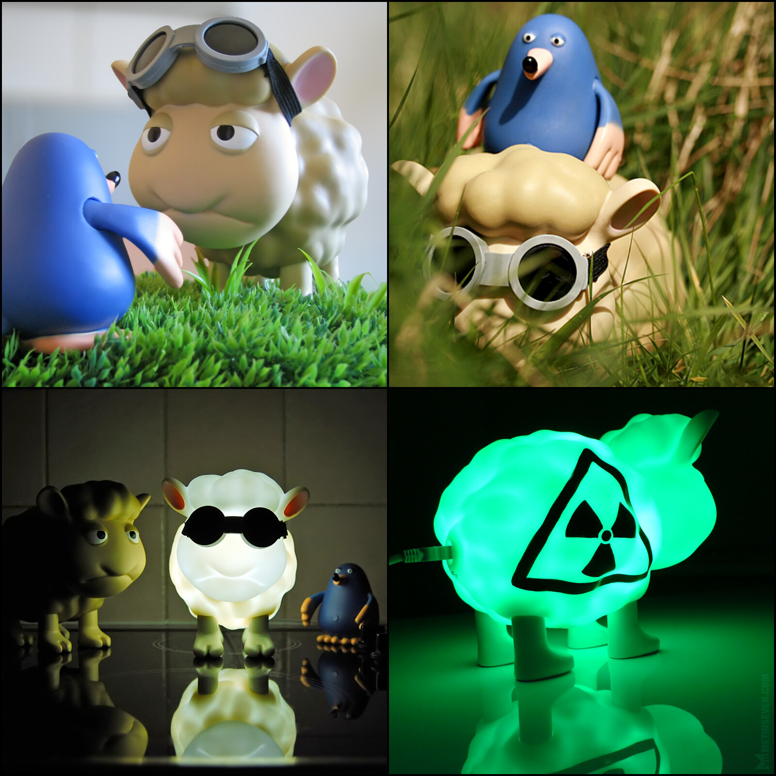 The Seamour Sheep and Marty Mole limited-edition vinyl toys and USB lamps, produced in Hong Kong by Crazy Label, and sold in designer toy stores around the world. ❤