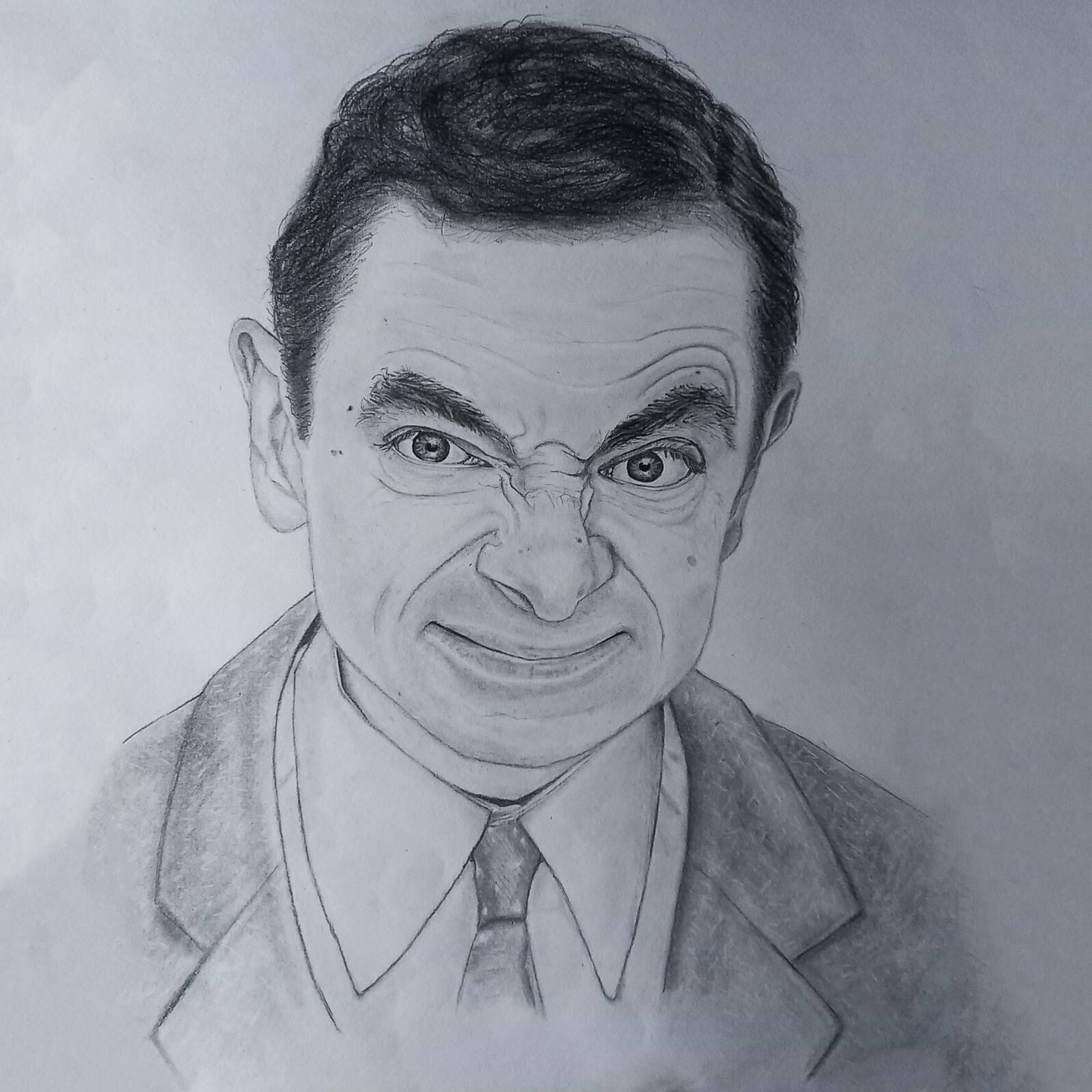 ArtStation - Pencil Drawing - Mr. Bean
