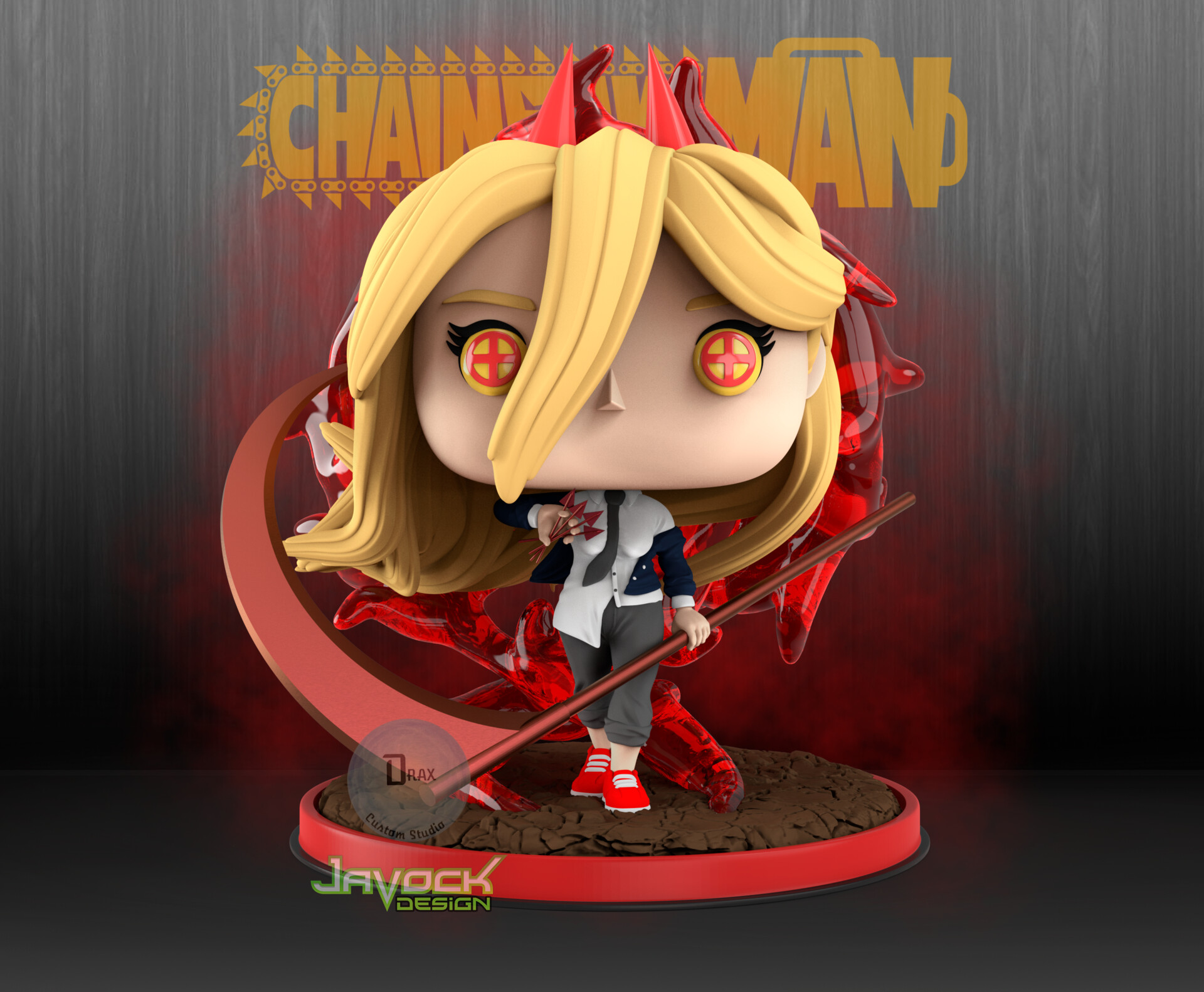 ArtStation Power Chainsaw Man Funko pop Custom