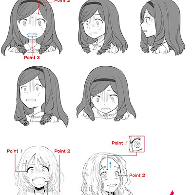 ArtStation - Pro tips for drawing anime eyes! Different types of
