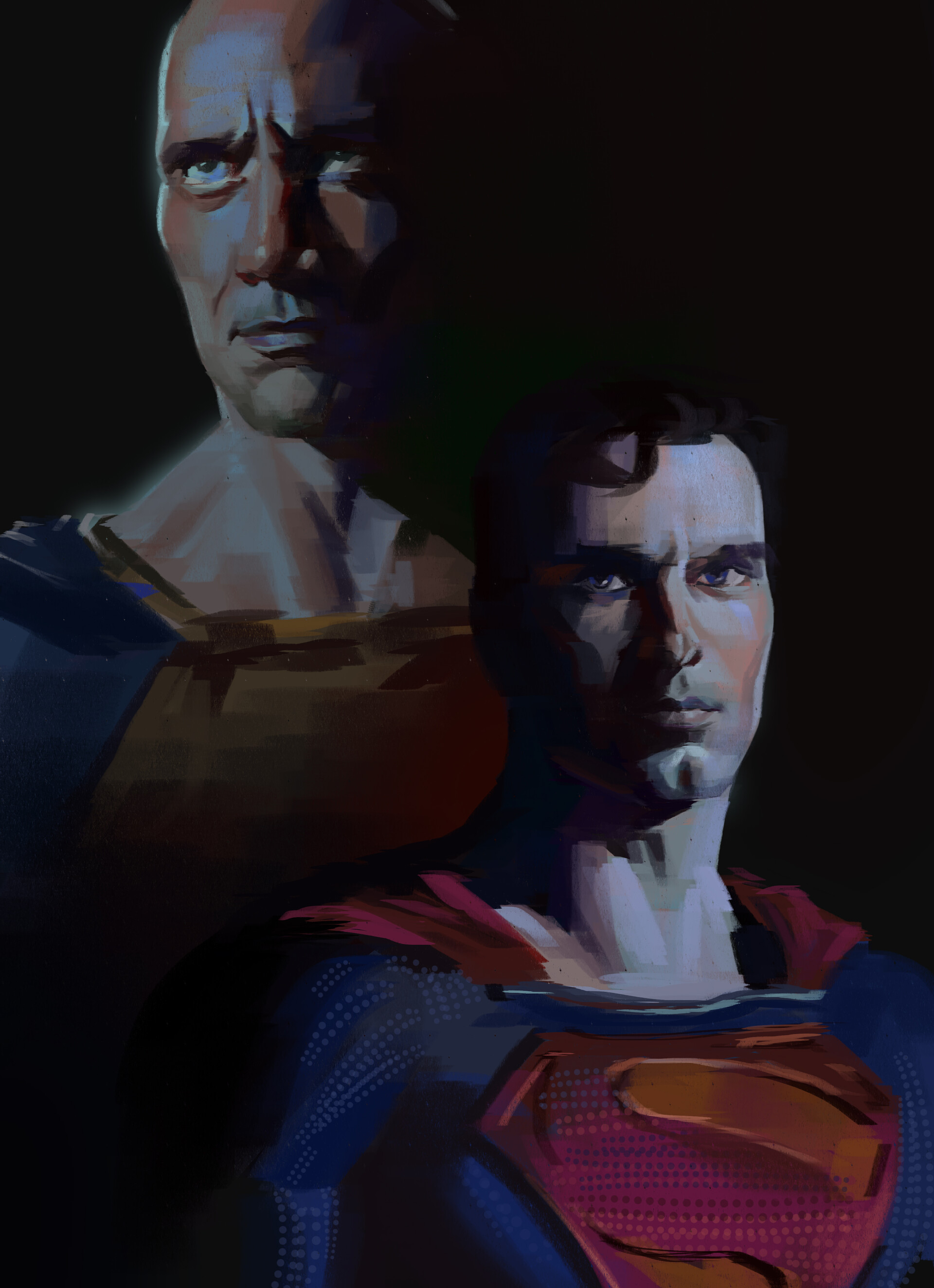 ArtStation - Black Adam and Superman