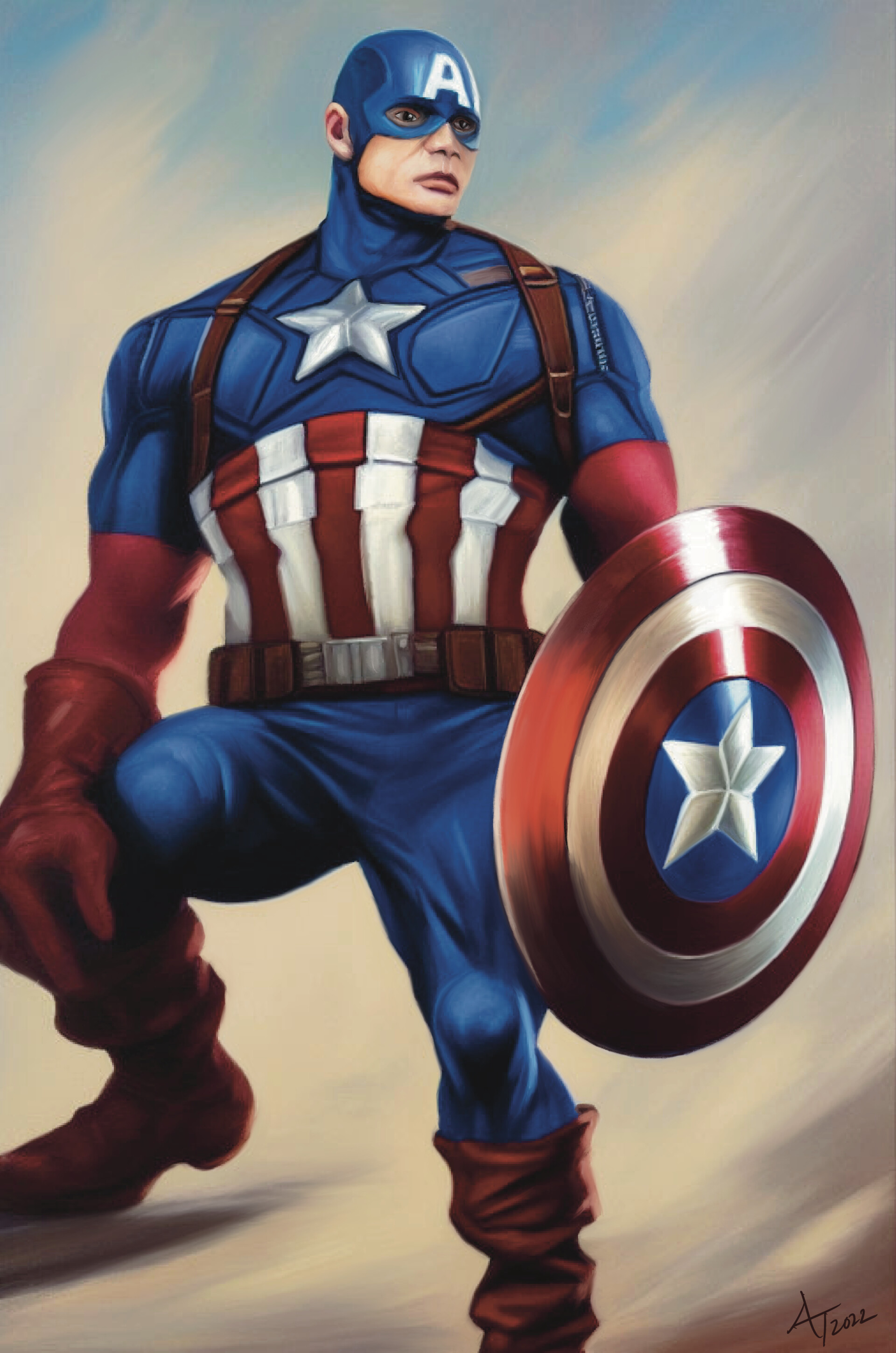 ArtStation - Captain America Stylised Version