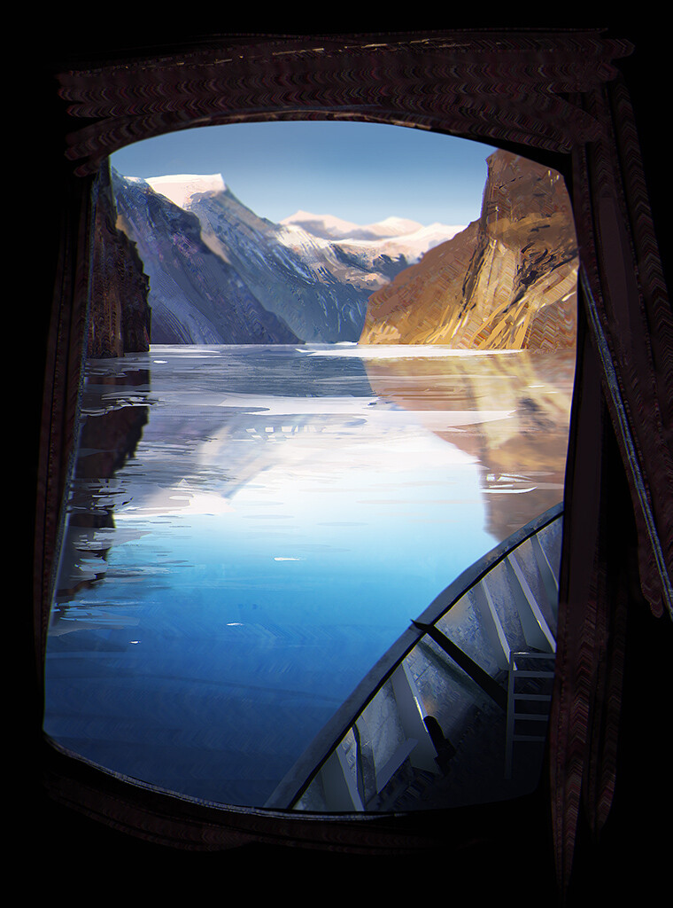 Étude de la photo "A travers le Hublot, Geirangerfjord – De Geiranger à Hellesylt, Norvège", de Pierre THIAVILLE Photographe
~1h