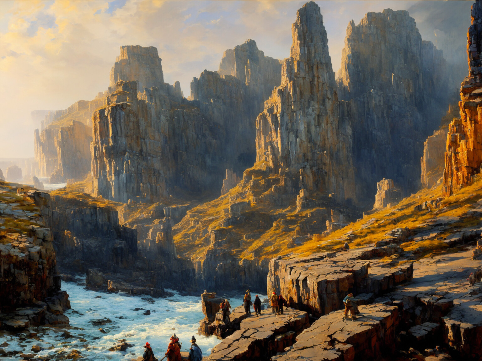 canyon and cliffs