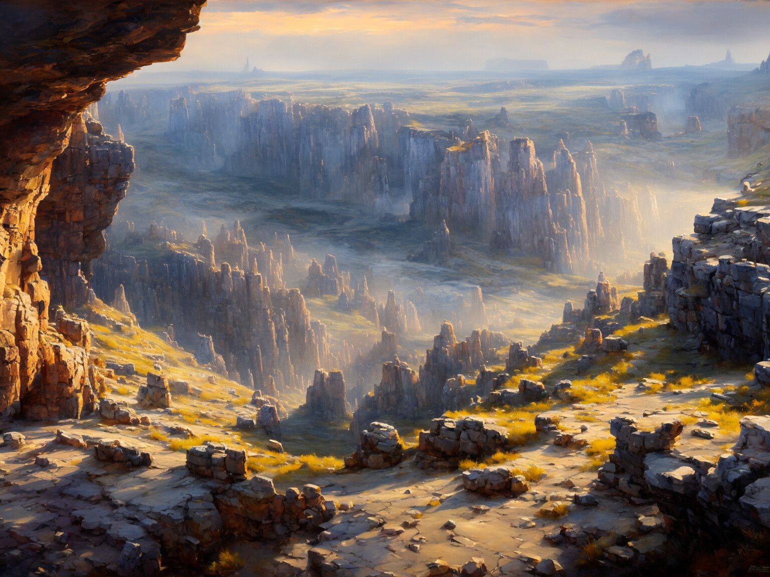canyon and cliffs