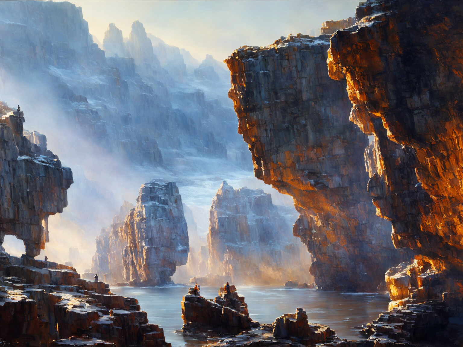 canyon and cliffs
