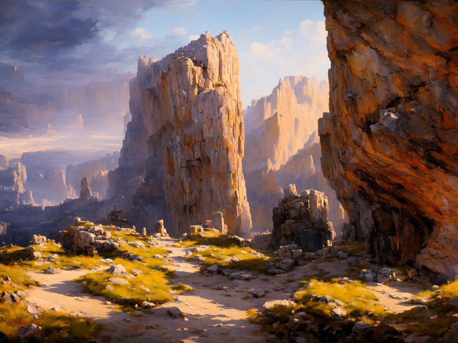 canyon and cliffs