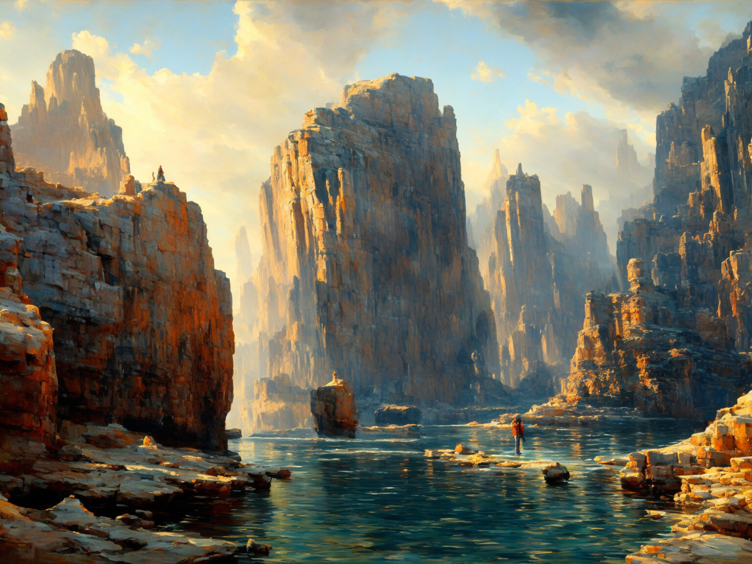 canyon and cliffs