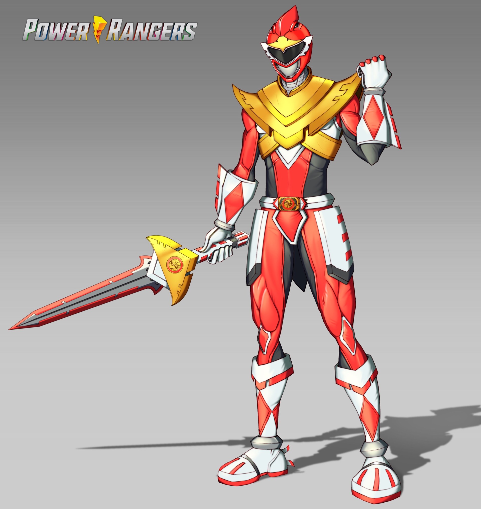 ArtStation - Power Rangers - Red Ranger Fan Redesign