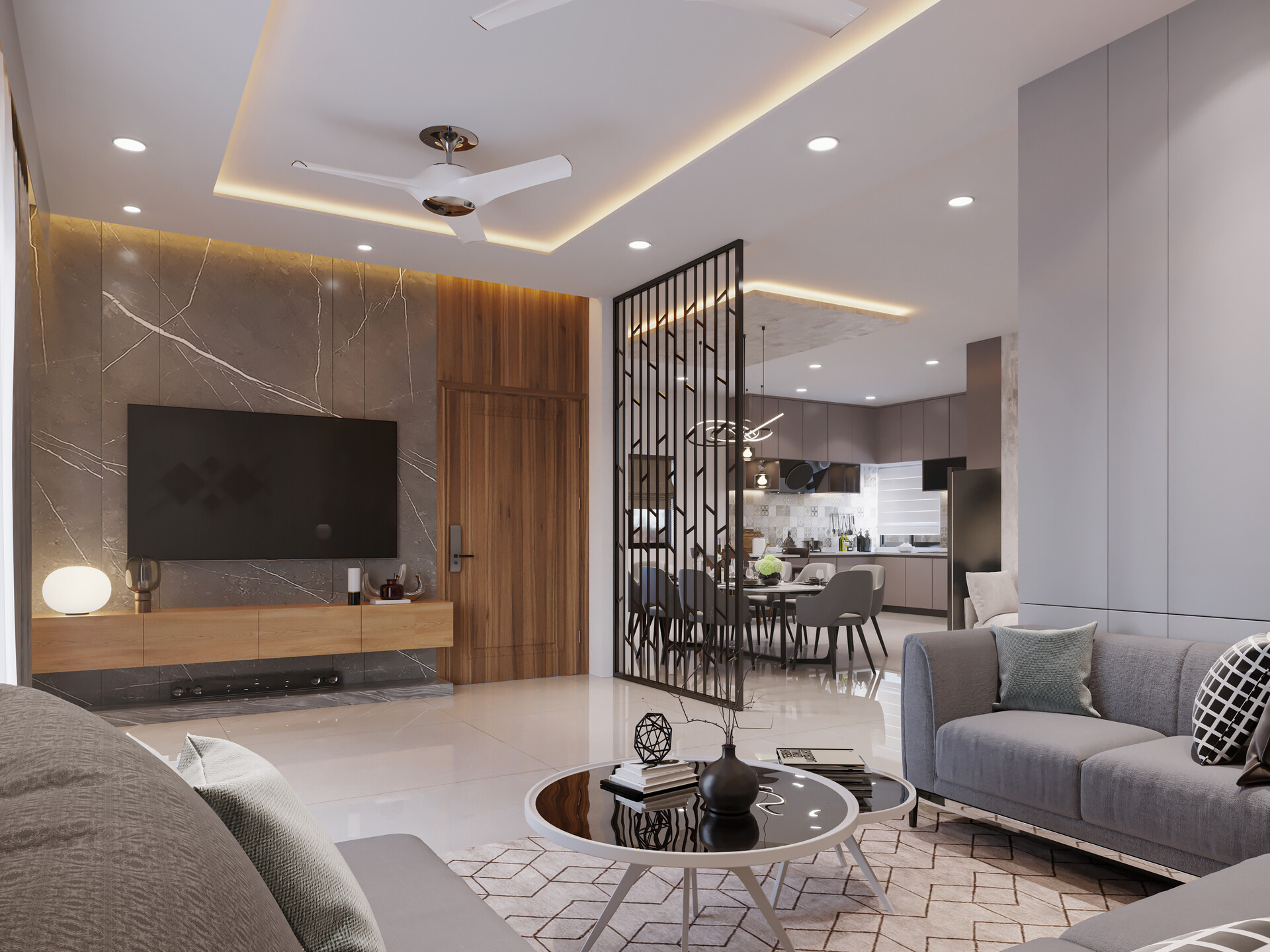 Modern 2Bhk Apartment Interiors 3D Model 53 OFF