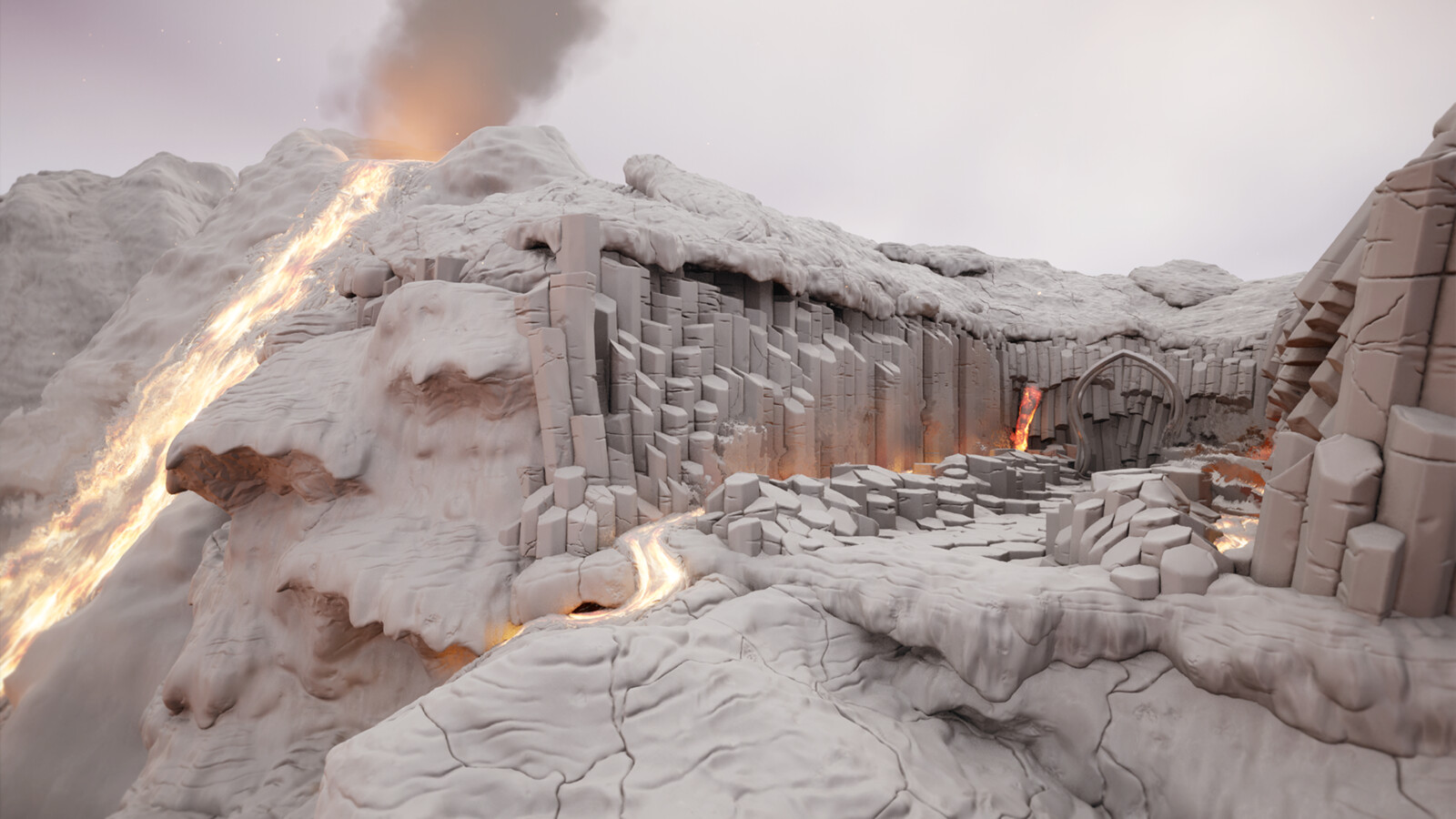 A simple lighting shot in Unreal 5 showing the mesh details