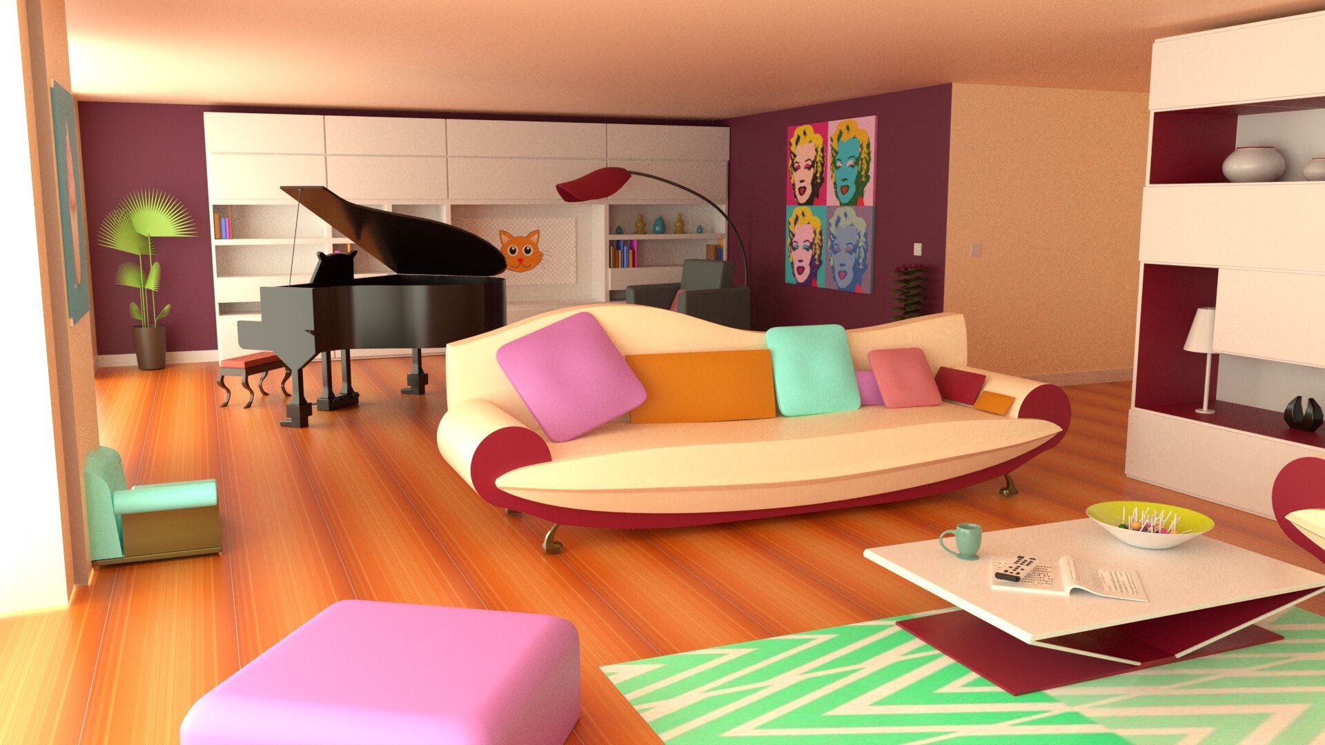 ArtStation Cat Lady Room artstation-cat-lady-room
