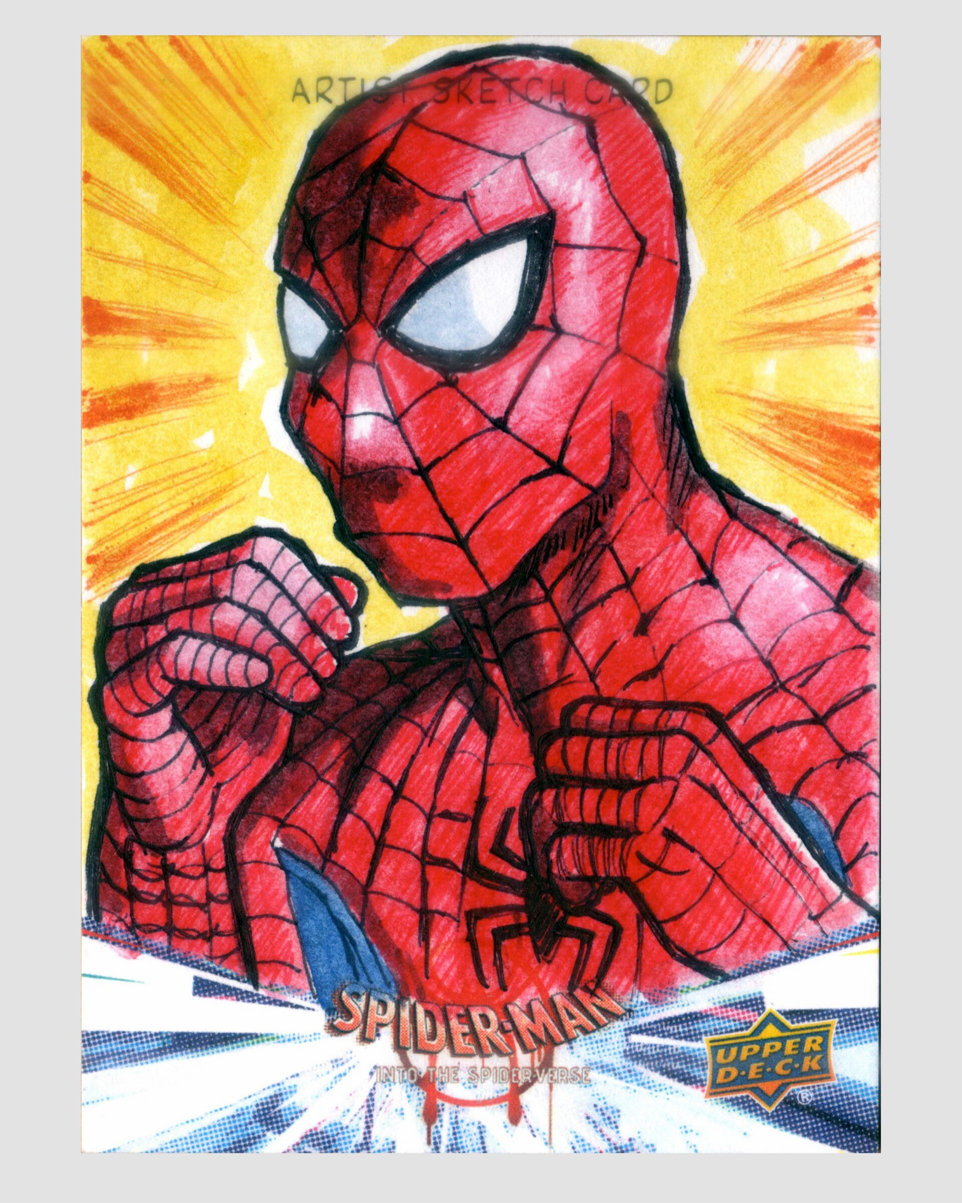Spider-Man Sketch Card 1/1 - PSA 10 - Marvel Metal Universe