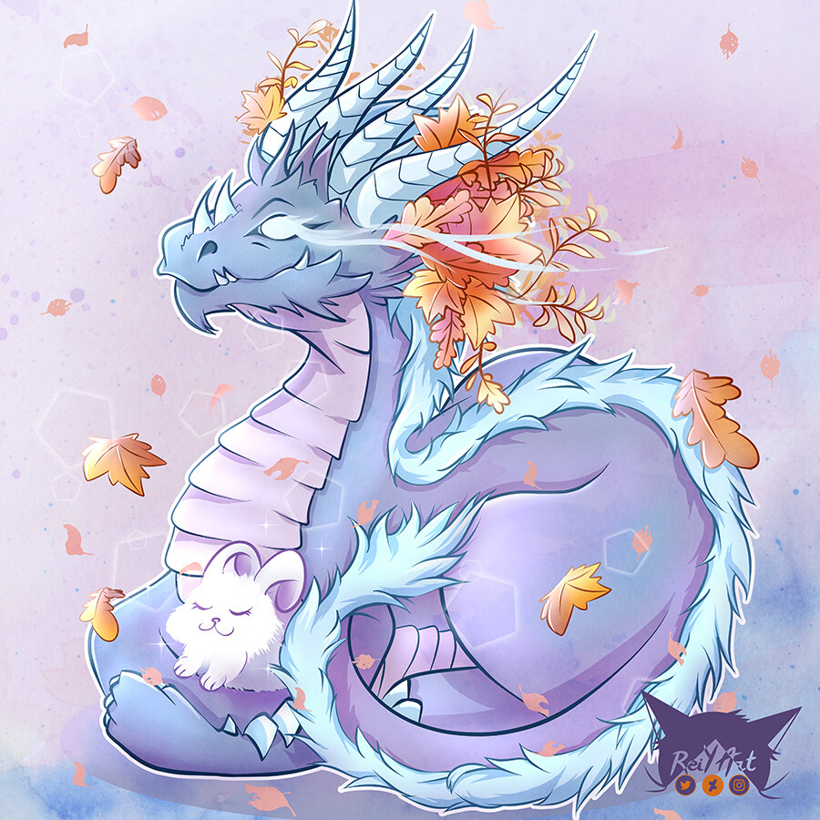 ArtStation - Dragon winter