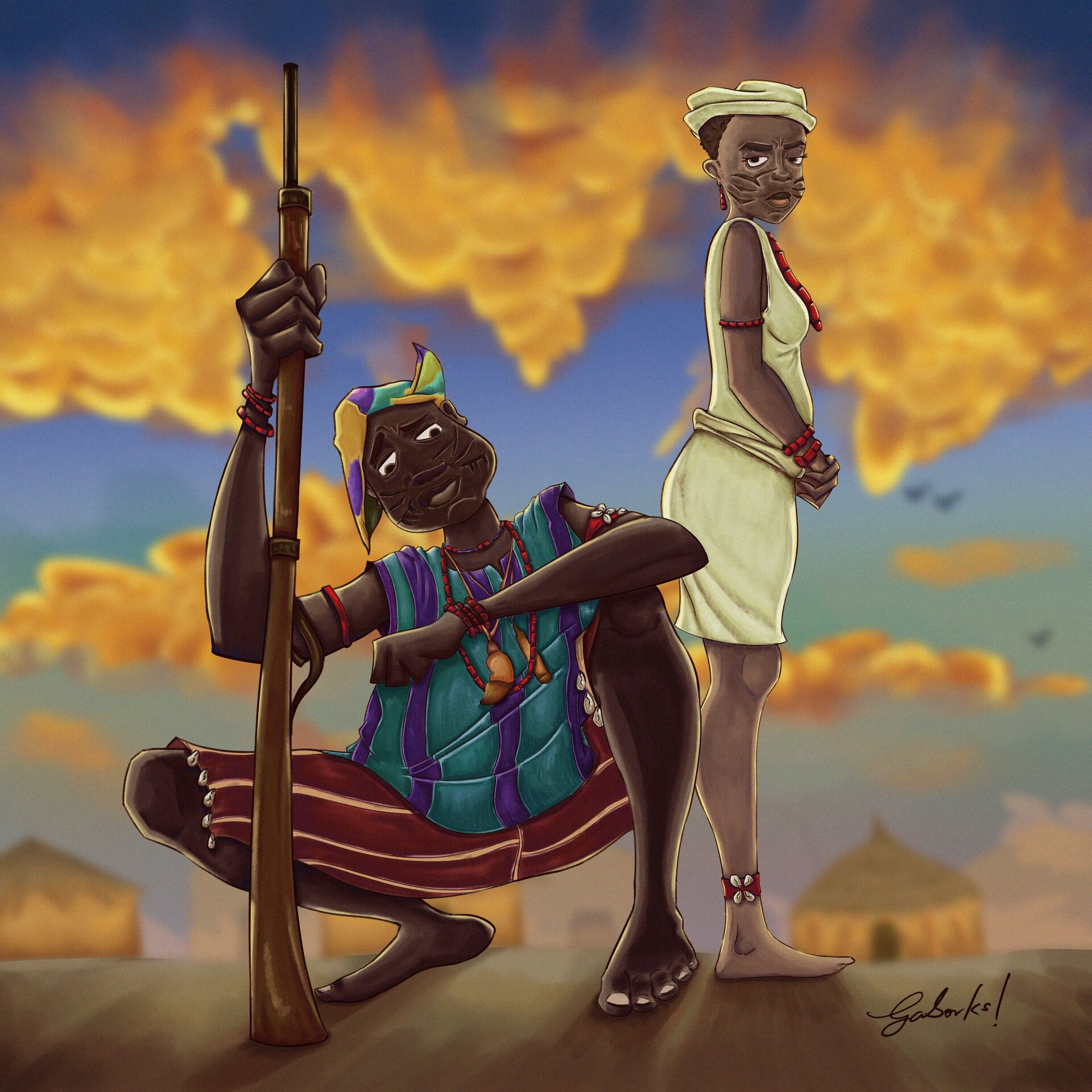 ArtStation YORÙBÁ WARRIORS.