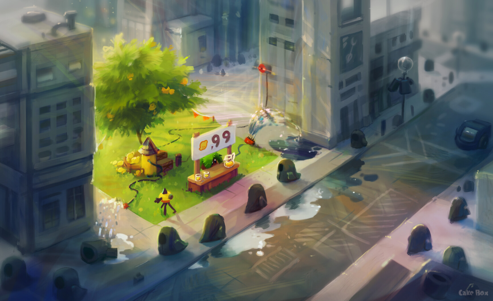 ArtStation - Corner Block Lemonade