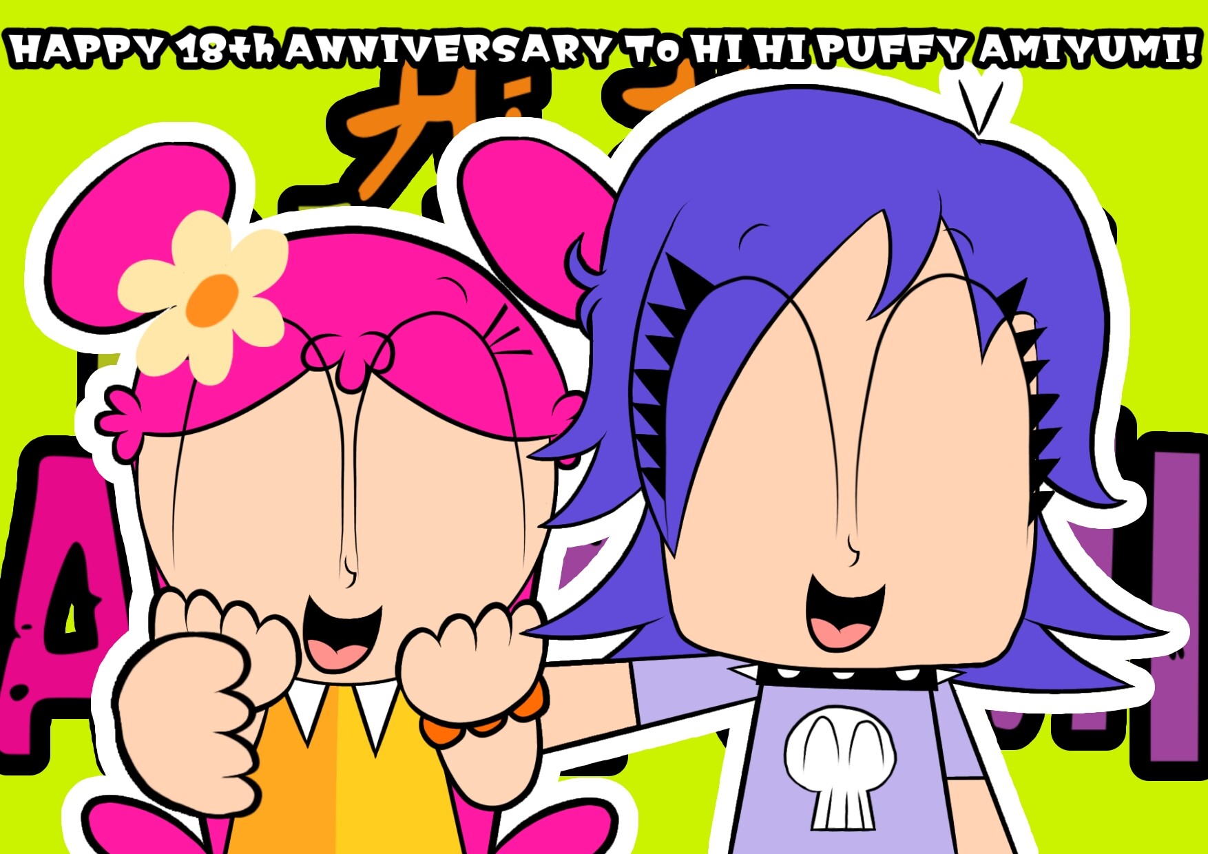 Today November 19 is the 18th anniversary of my favorite cartoon, Hi Hi Puffy  AmiYumi. Rock on! : r/CartoonNetwork