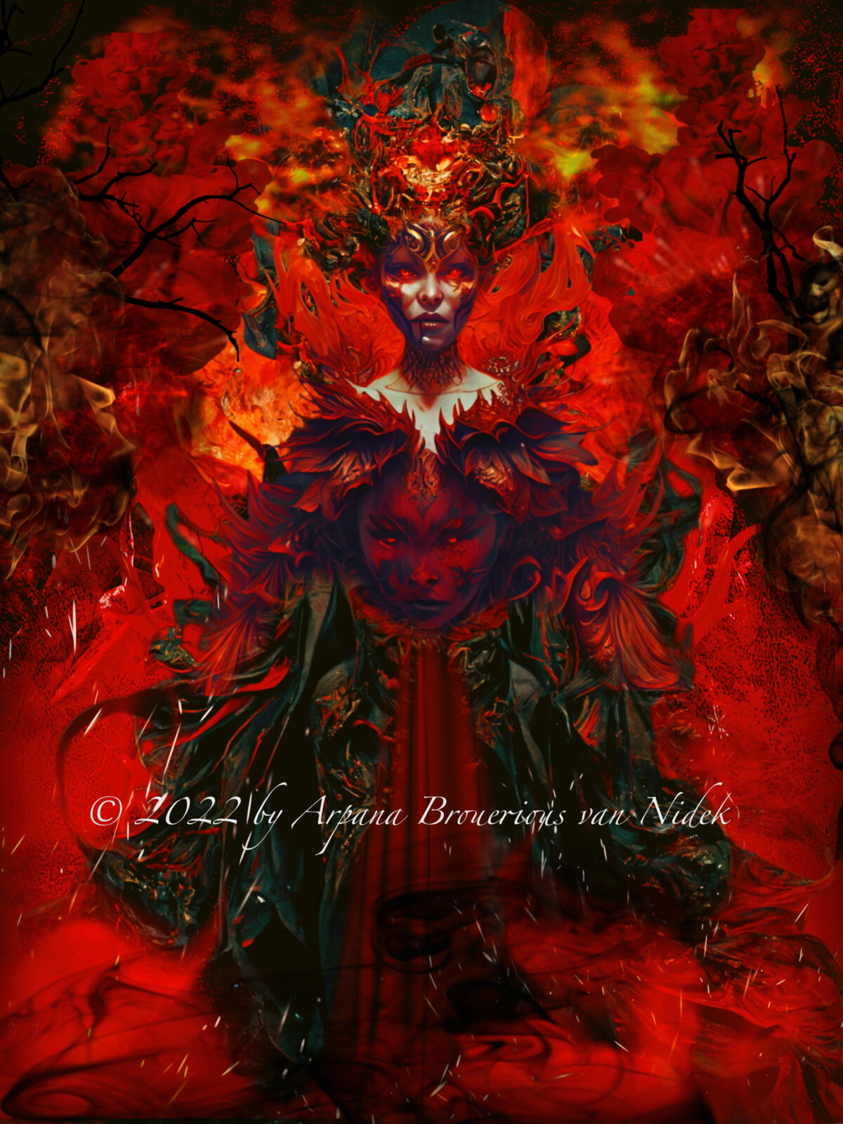 Angels and devils for a commission project. 