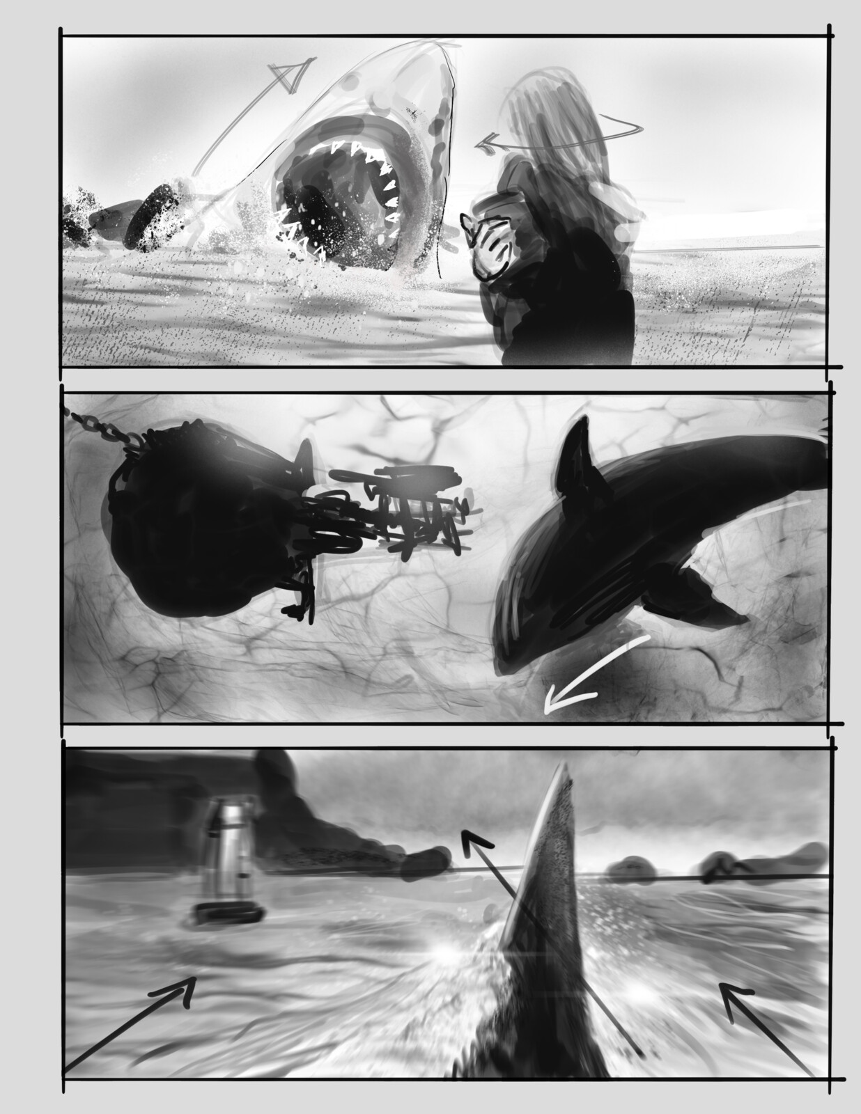 Shark Attack - Storyboard - Tone