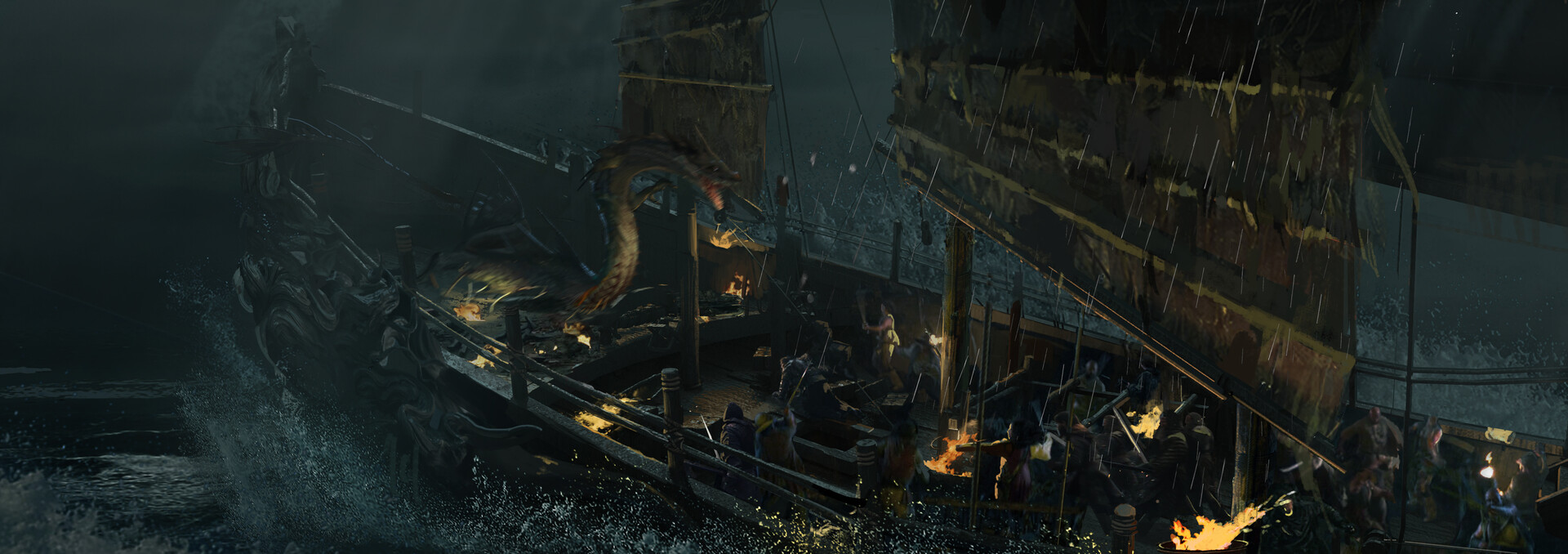 ArtStation 2020年蛟龙的一些概念