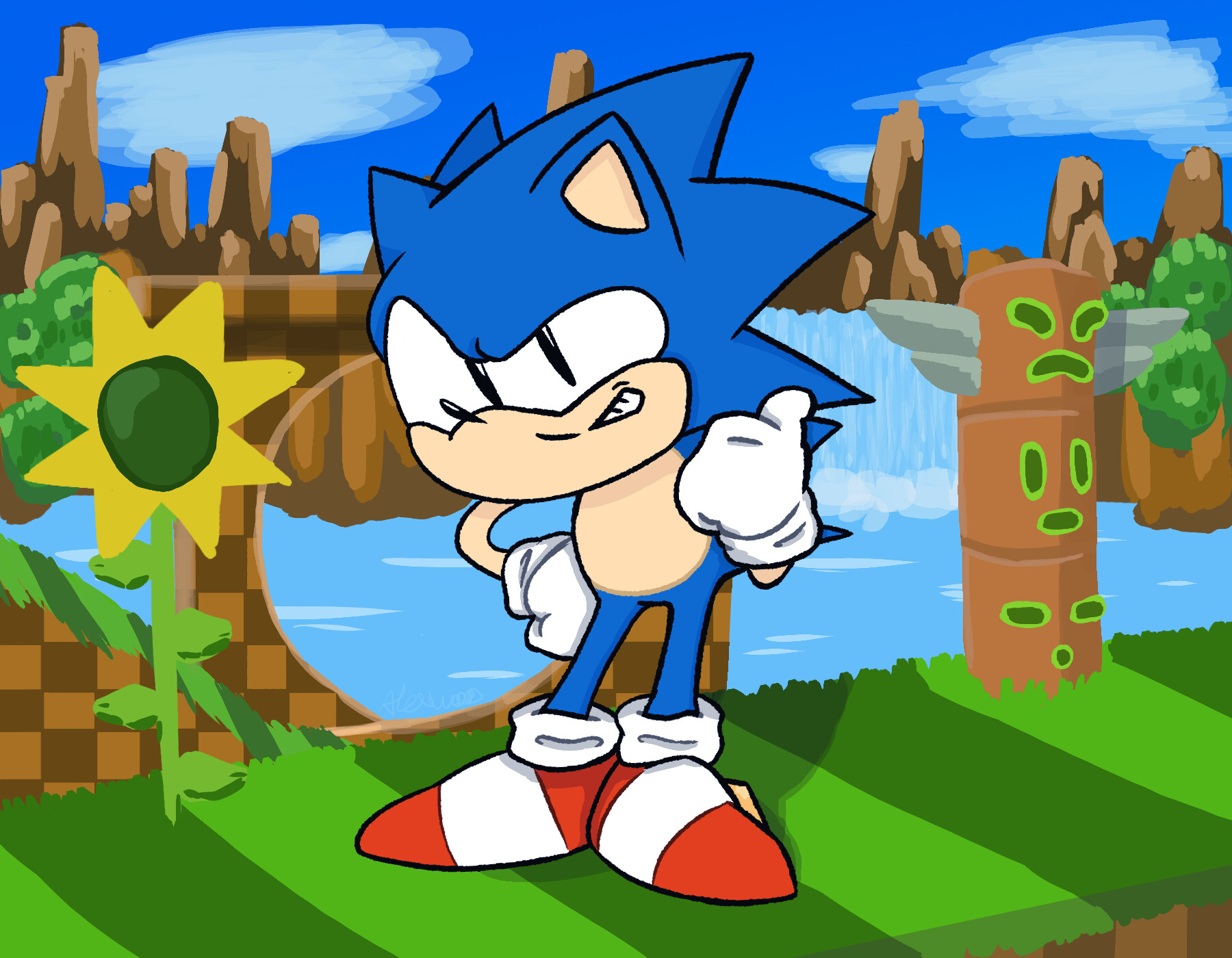 Sonic 1 (2013) - Green Hill Zone - News - Gallery - Sonic SCANF