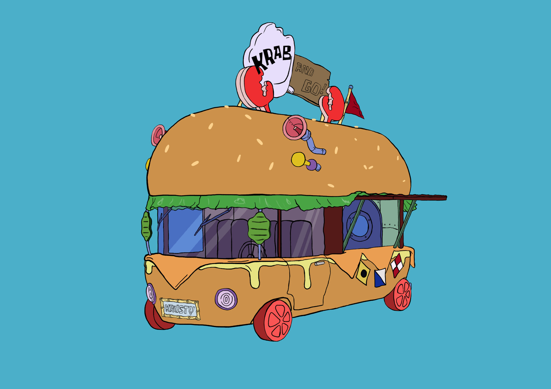 Krabby patty food truck clearance