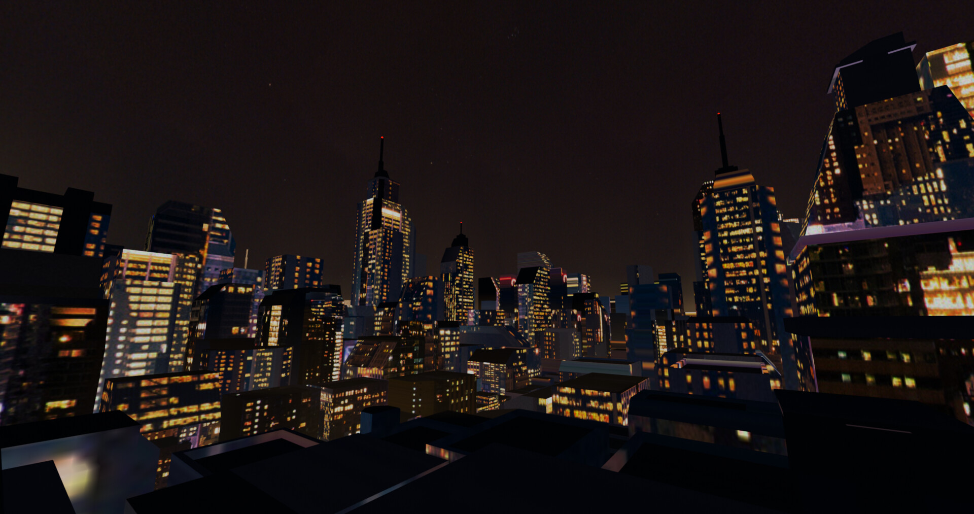 ArtStation - Skyscrapers In The Night