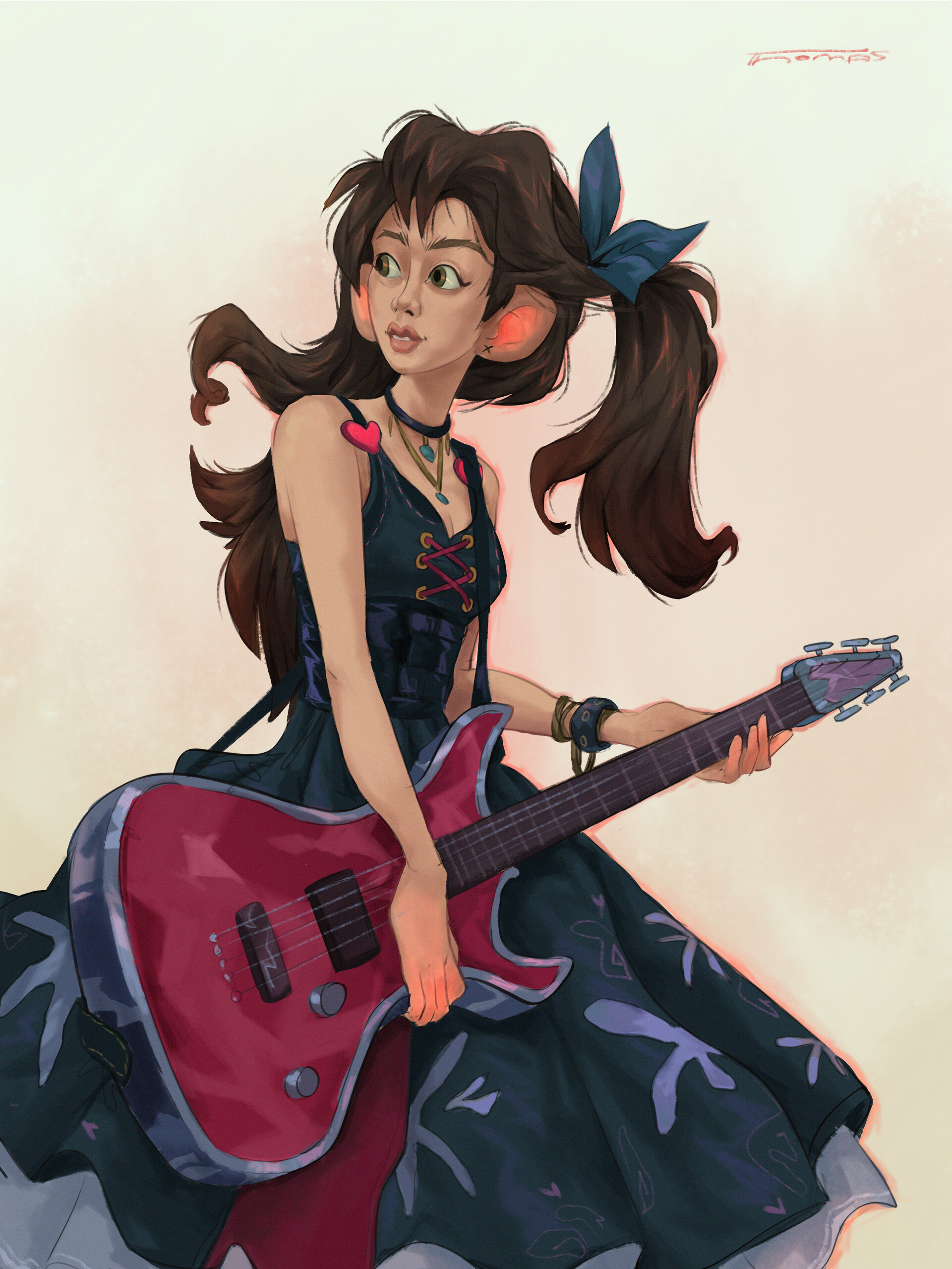 ArtStation Guitar girl