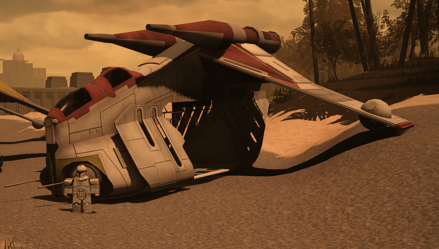 Republic gunship art on sale