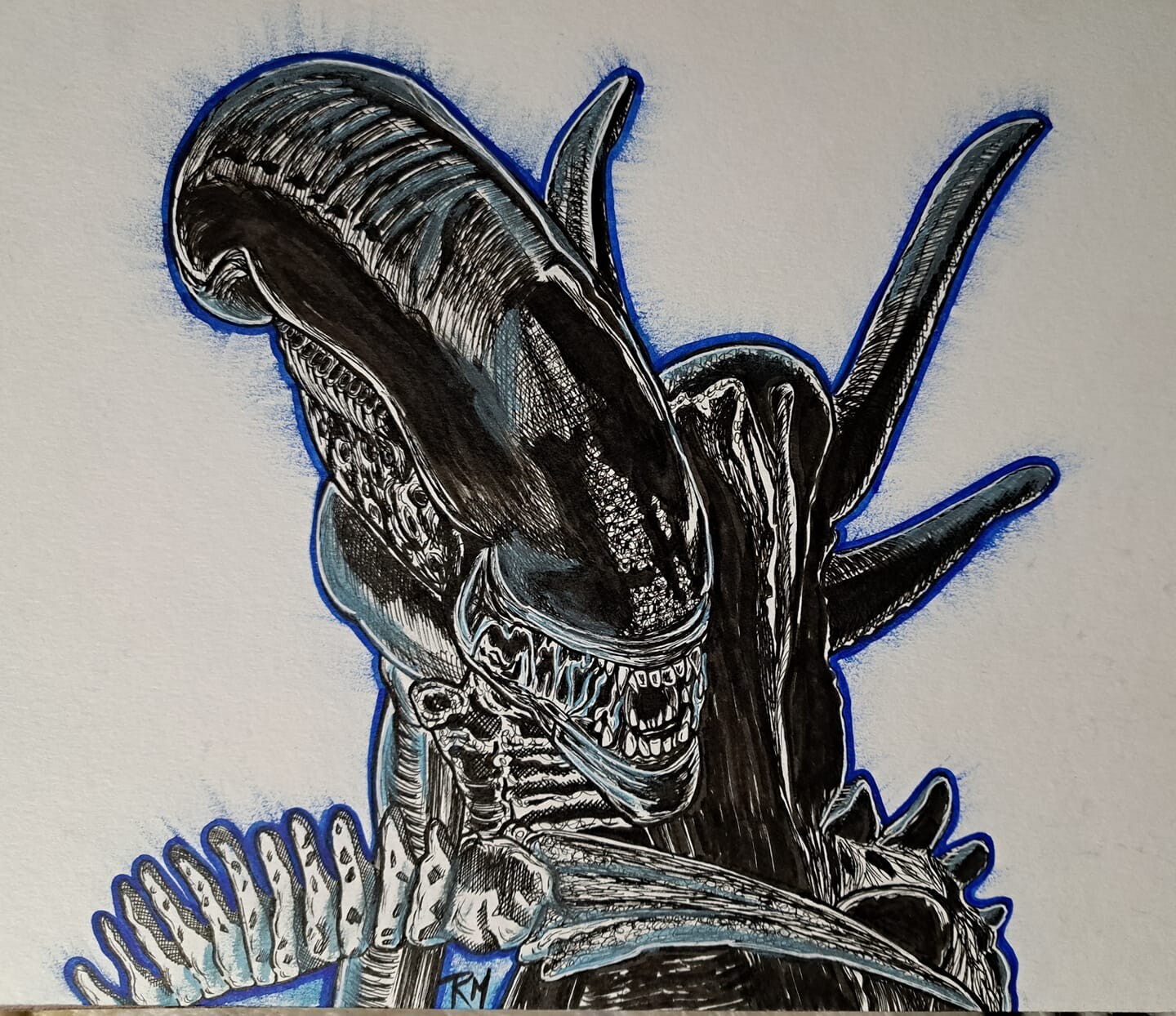 Inked version, now time to clean up digitally