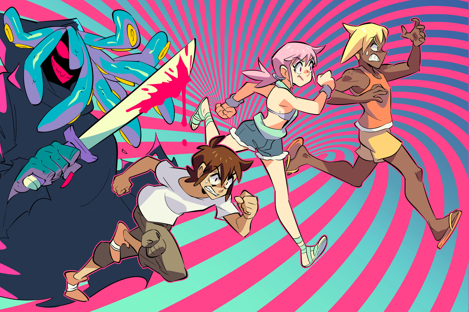 "Die &amp; Retry" promo illus.