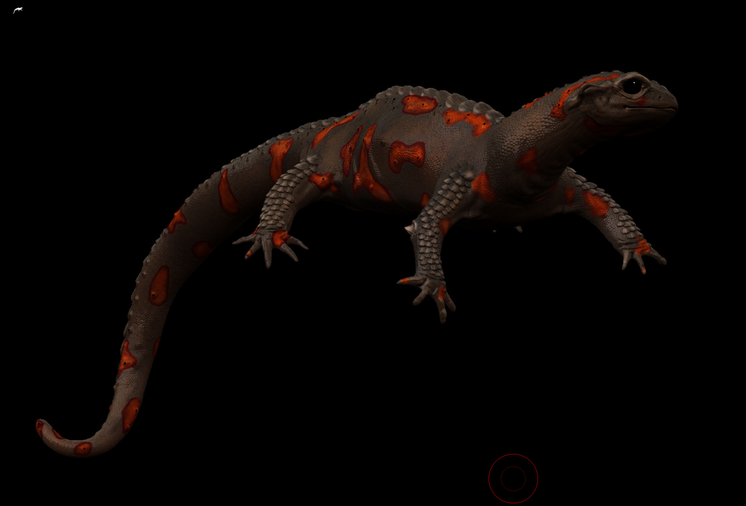 Polypaint of lizard