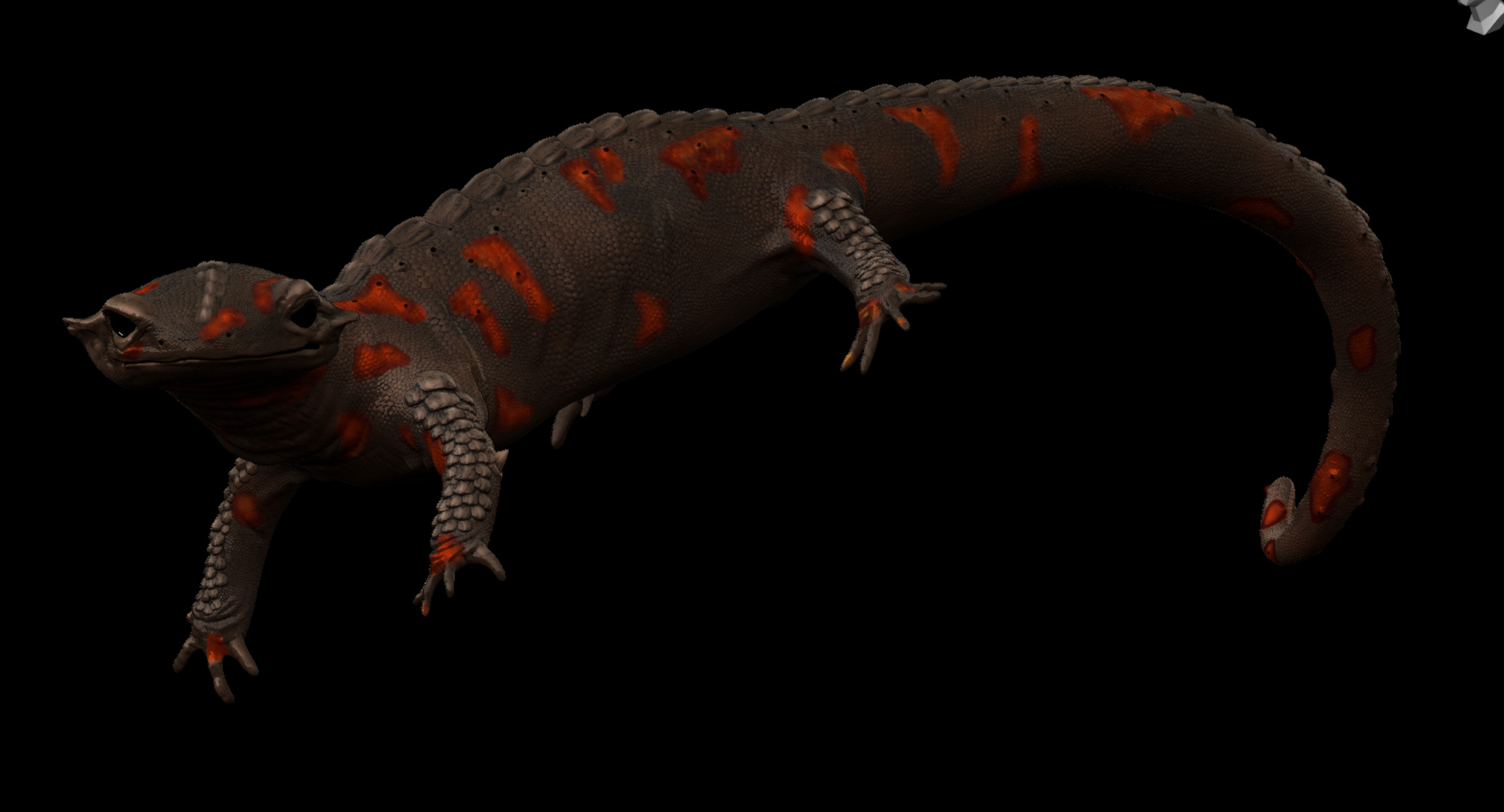 Polypaint of lizard