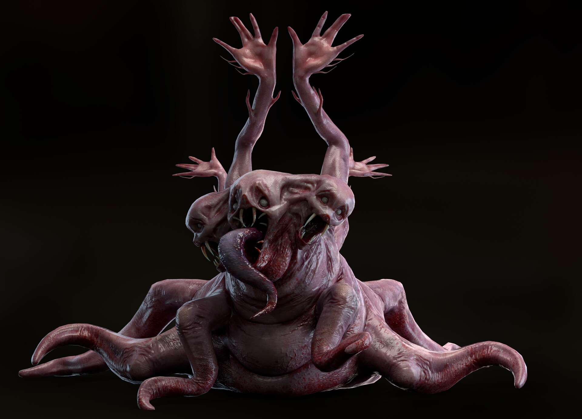 ArtStation - SCP-939 concept sculpt