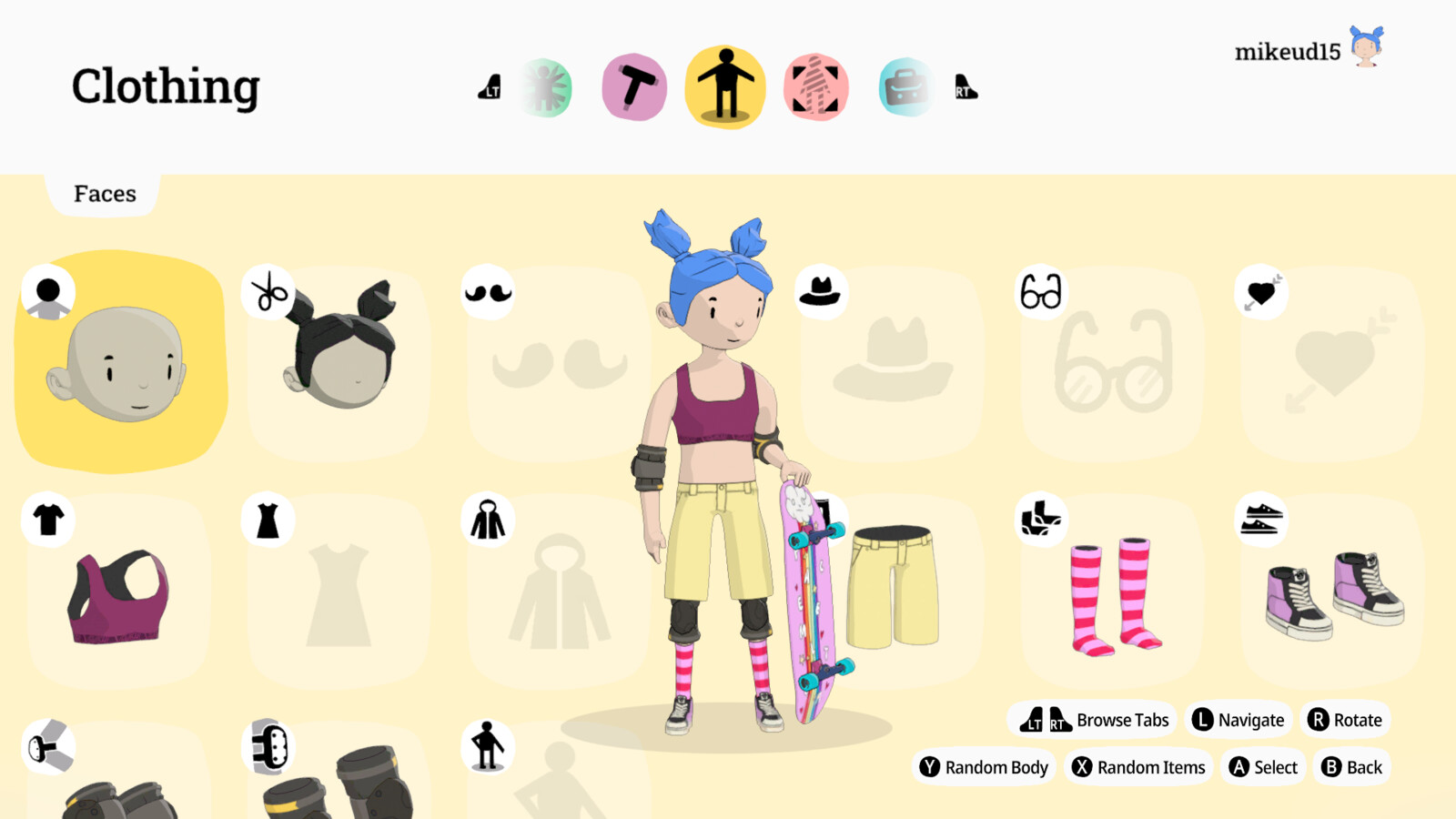 Customization Overview Menu