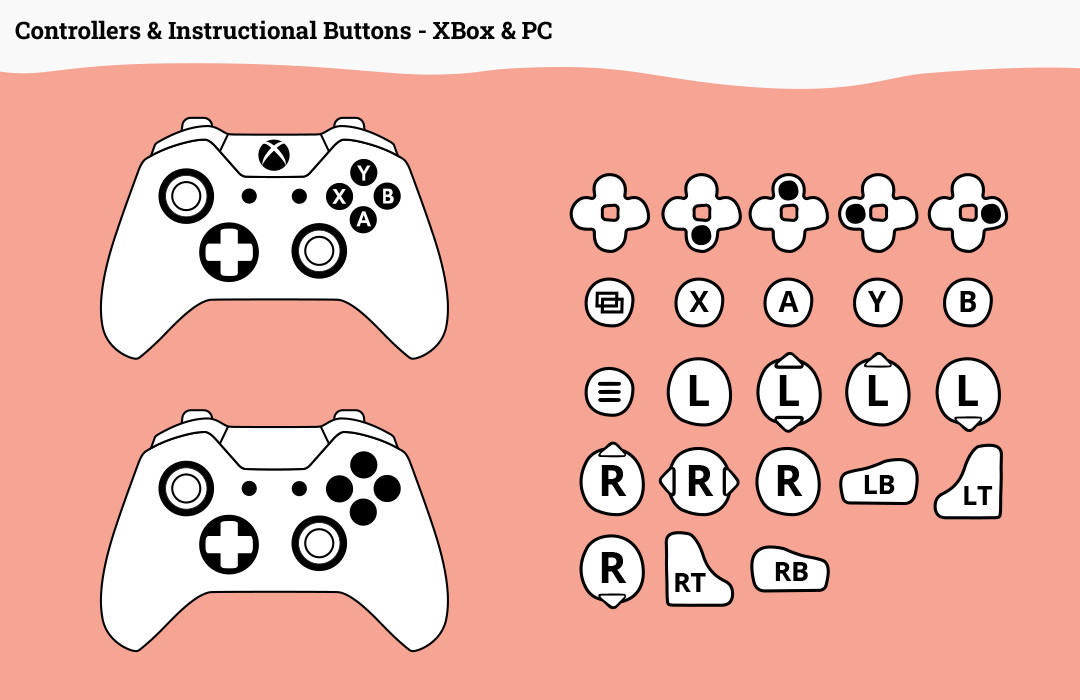 Xbox &amp; PC Controllers/Buttons