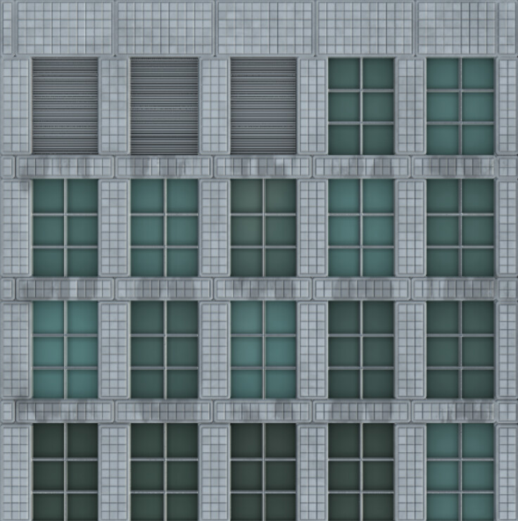 orthographic view of material