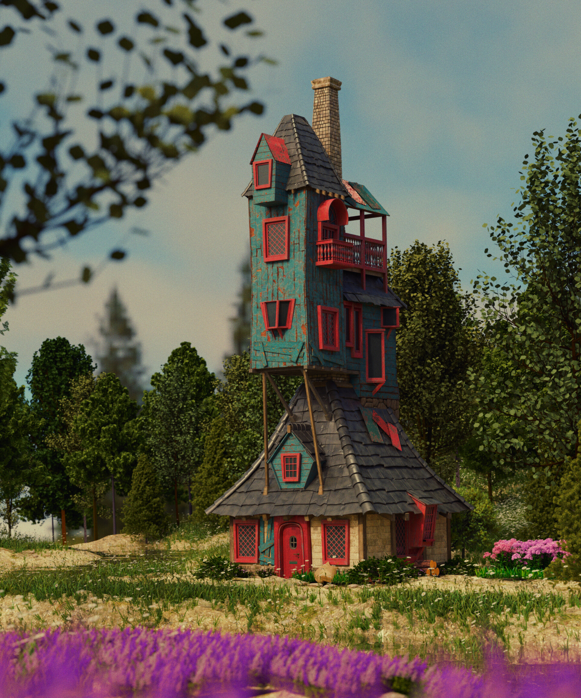 ArtStation Ron Weasley's house