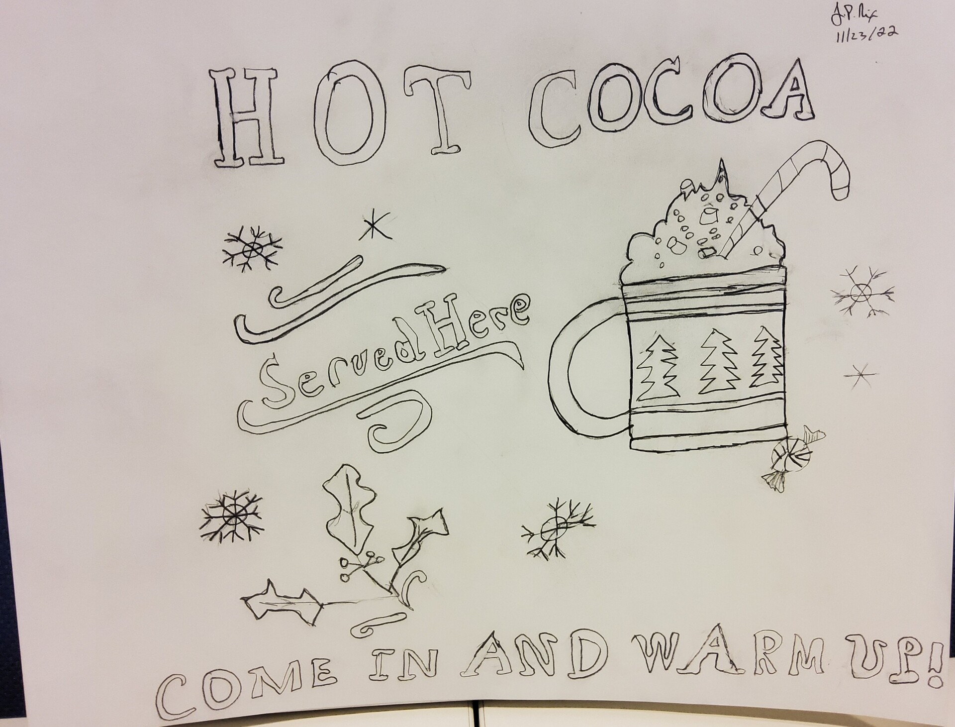 ArtStation - Advertisement Sketch without color