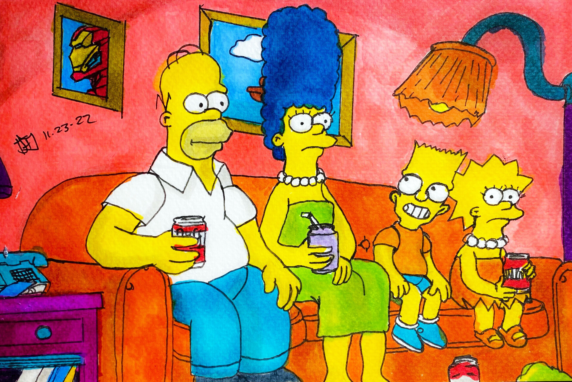 ArtStation SIMPSONS LIVING ROOM
