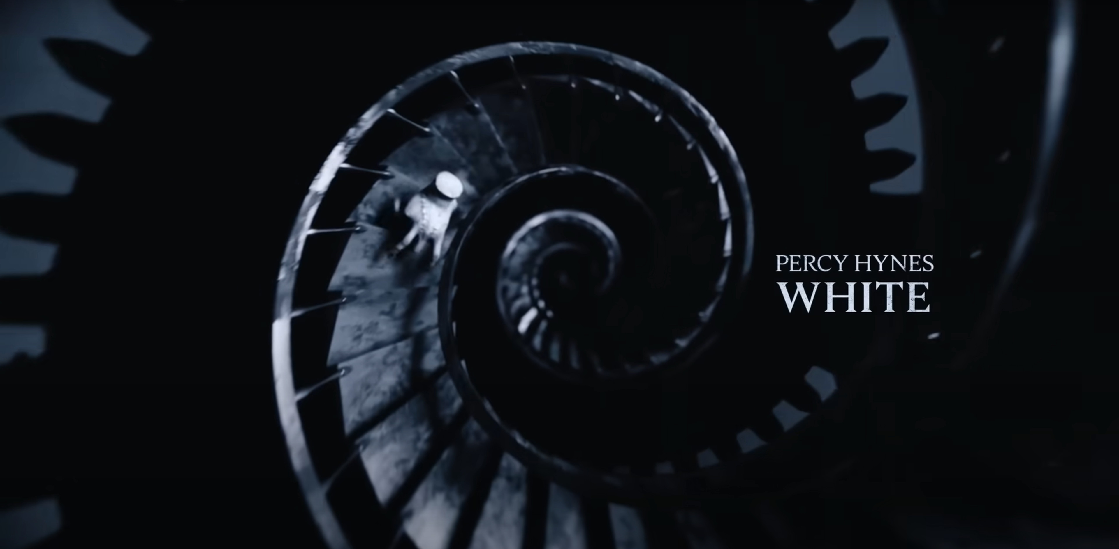 Thing crawling up the stairs in the "Wednesday" opening title sequence