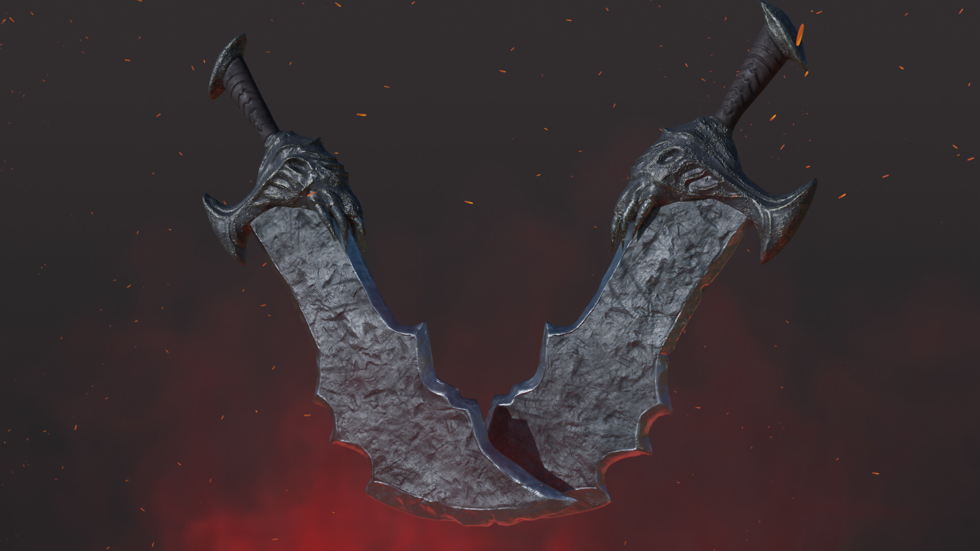 ArtStation Blades of Chaos ( From GOW)