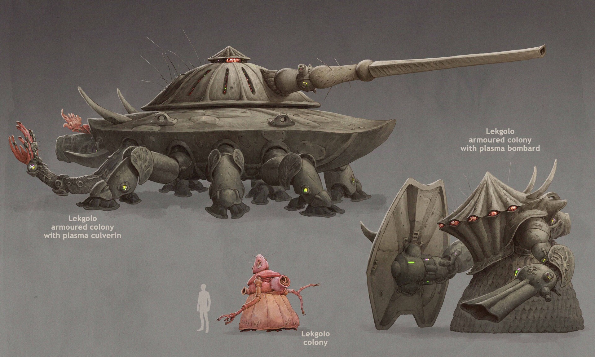 As much as I like the hunters design I always thought they were too bipedal looking for a being made of worms.