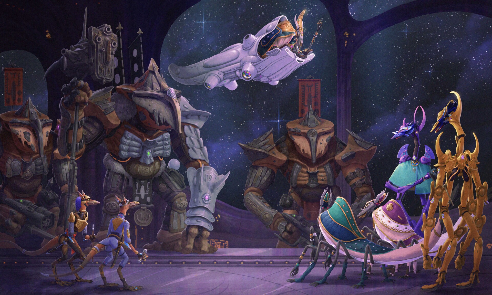 A Covenant war council.