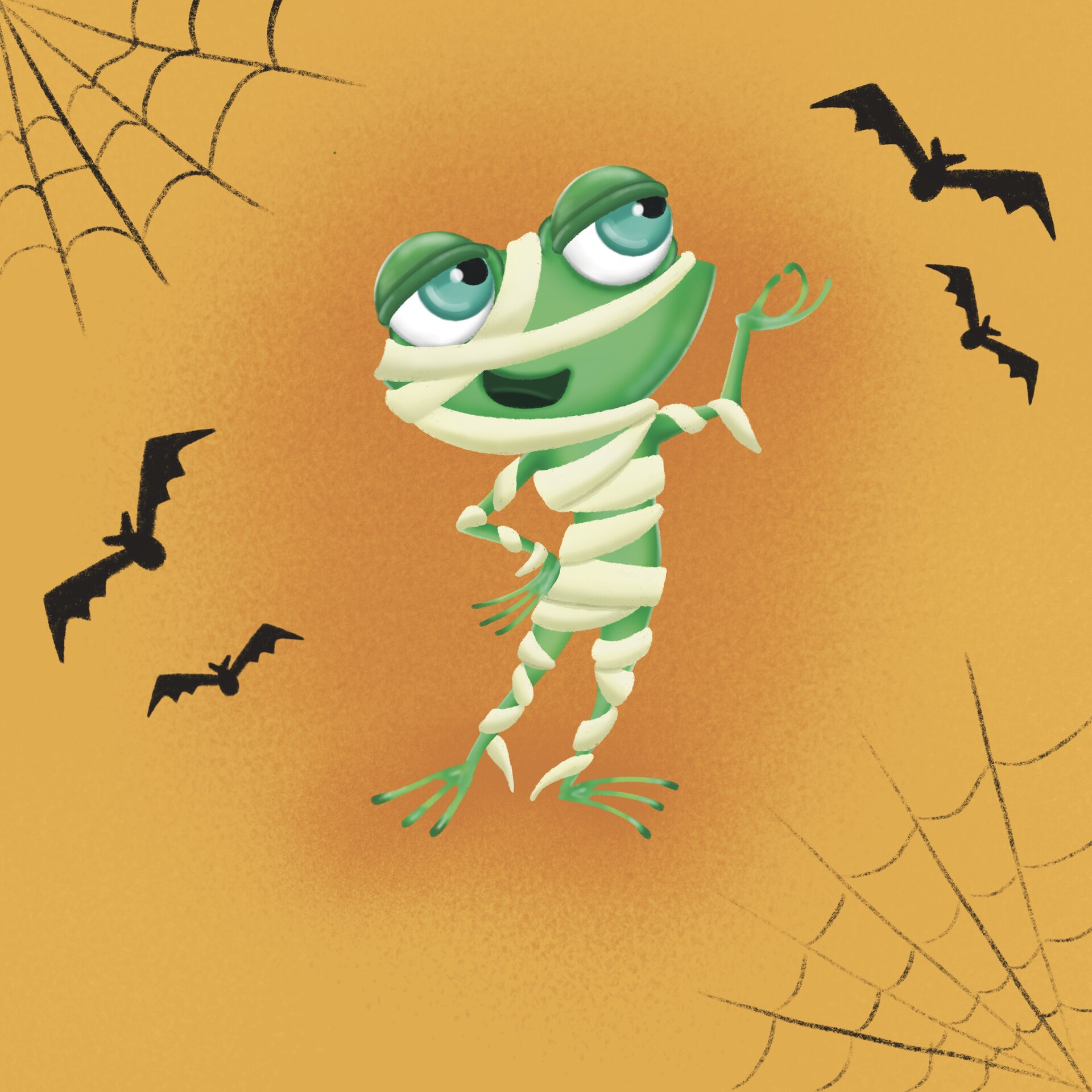 ArtStation Halloween frog